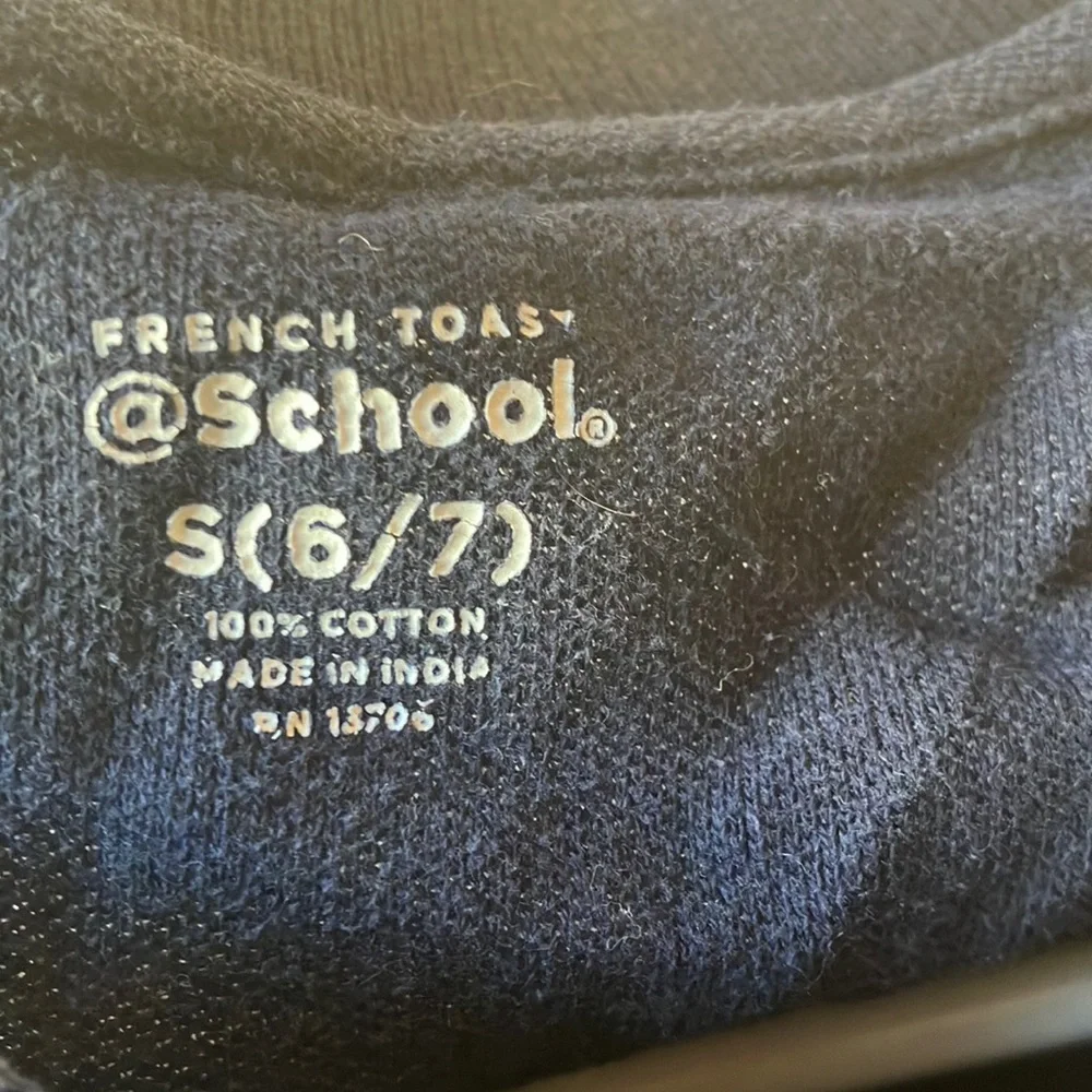FINAL MARKDOWN French Toast Blue polo shirt for School small